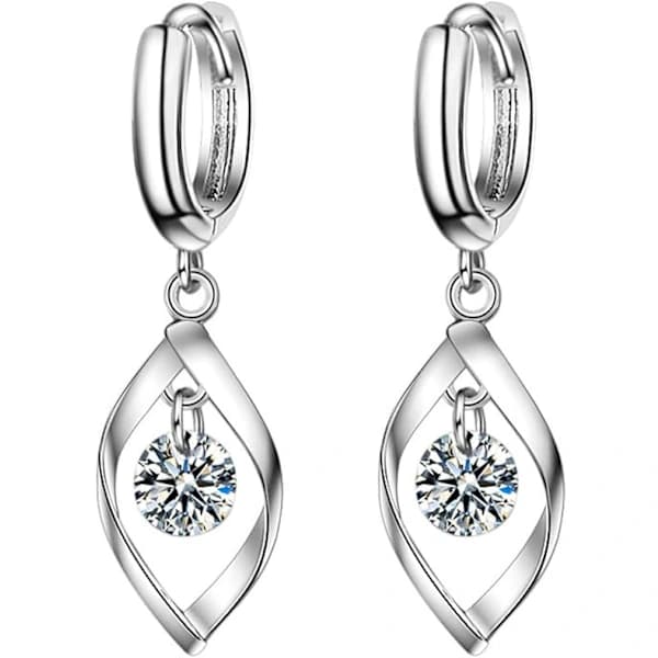 925 Sterling Silver Örhängen med Krok