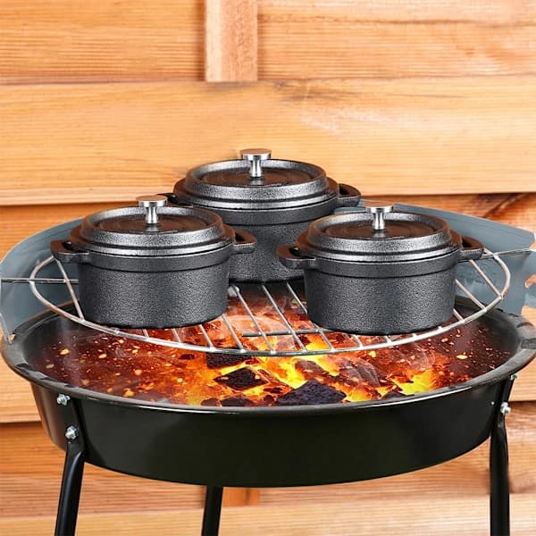 Serveringsgryta i gjutjärn med lock CAST LINE 10 cm, 250 ml - FM-108