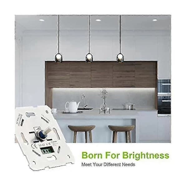 LED-dimmer, eldre dimmer for dimbare LED og halogen, 5-300 W dimmer LED, Ph
