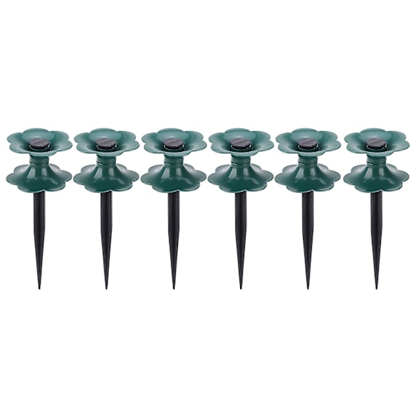 6 Pack Garden Hose Guide ,duty Dark Green Spin Top, Keeps Garden Hose Out Of Flower Beds, For Plant