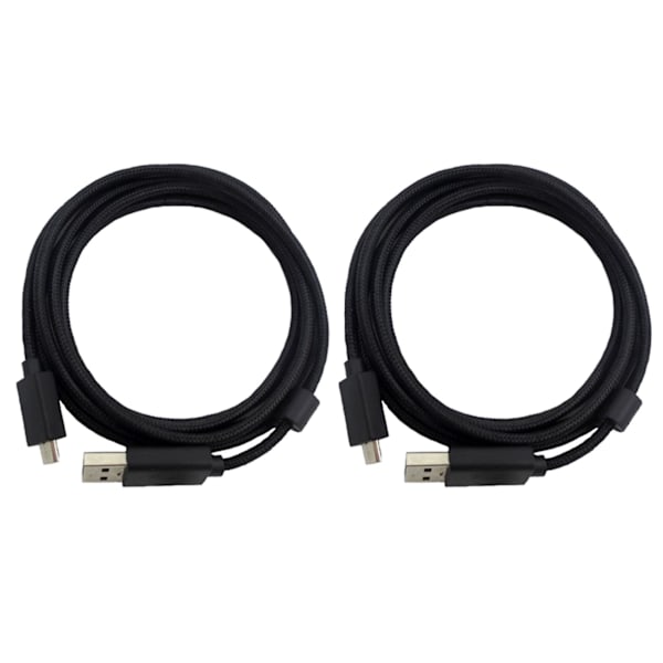 2x 2m USB-hodetelefonkabel lydkabel for G633 G633s headset