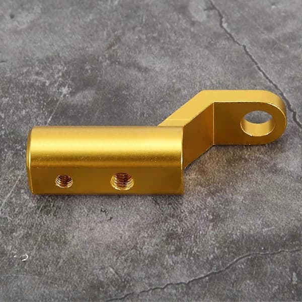 Extension Bracket for Rearview Mirror Base Hooks Support Holder for Motorcycles (Golden)
