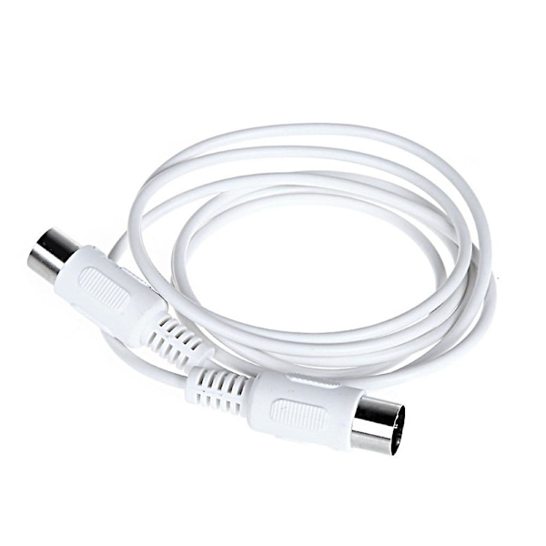 2 stk. MIDI-forlengelseskabel 5-pin hann til 5-pin hann elektrisk piano keyboard instrument PC-kabel, 1,5 m