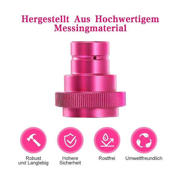 CO2-hurtigkobling for vannkarbonator Duo, Art og Terra 425 g sylinder 60 l trapesformet gjenge Tr2