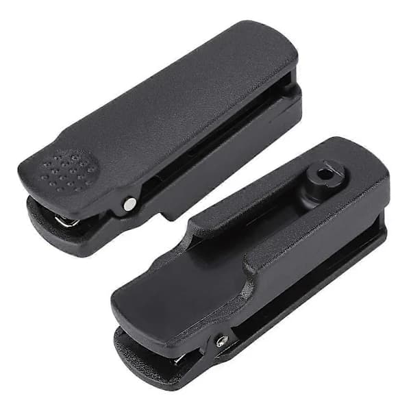 10 stk. vandtætte sorte walkie-talkie bælteclips tilbehør til BAOFENG UV-9R Plus