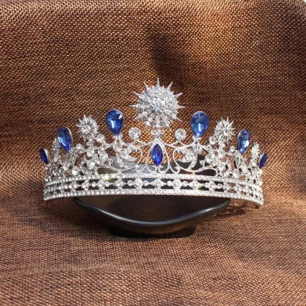 Tiara bröllop bröllop strass krona tiara pannband