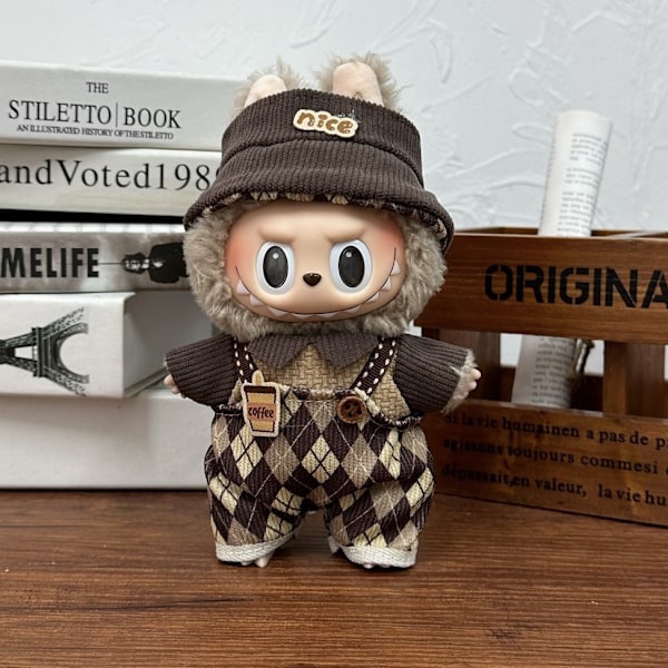 [HH] Labubu Kläder Blind Box Universal Sittande Plyschleksak Tillbehör Labubu Designer Kläder