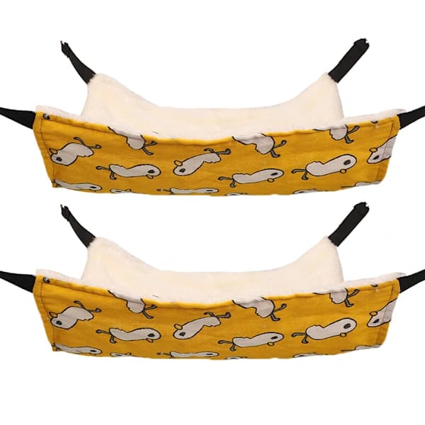 Våningsseng Hengekøye Bur Leke for Hamster Rotte Sukkerflyger Papegøye Marsvin Gjemmested Lek Sov style1