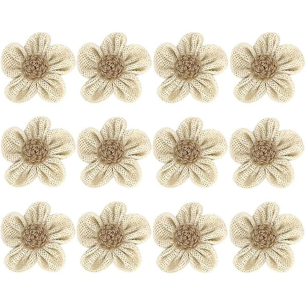 Handgjorda Juteblommor För Diy Hantverk Bröllopsdekoration
