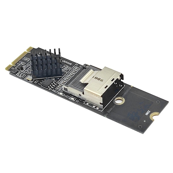 M.2 NVMe till SFF-8087 SATA3.0 expansionskort Mini-SAS/SATA hårddiskadapterkort 36PIN