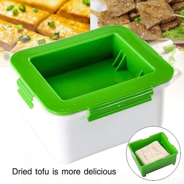 Tofu-presse Tofu-avløp 3-lags Tofu-presse Innebygd dreneringsverktøy for fjerning av vann Oppvaskmaskin