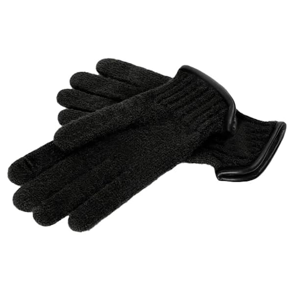 Grepp fleece varme damehandsker Touchscreen varme handsker strikkede vinter Black XL