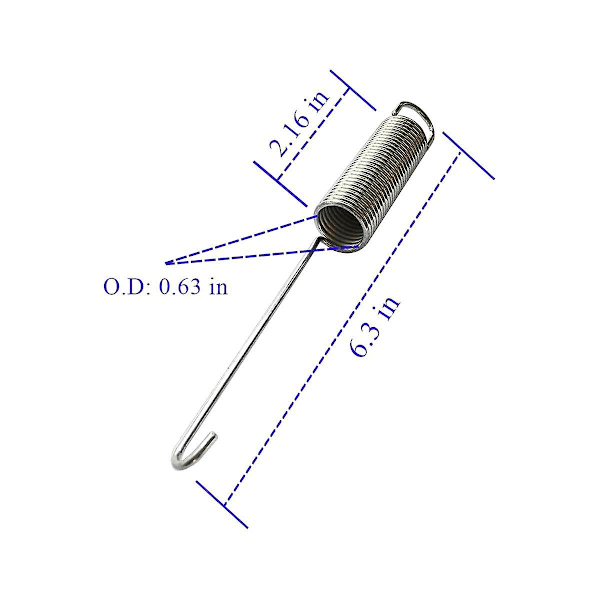 5x W10250667 Fjäder för tvättmaskin