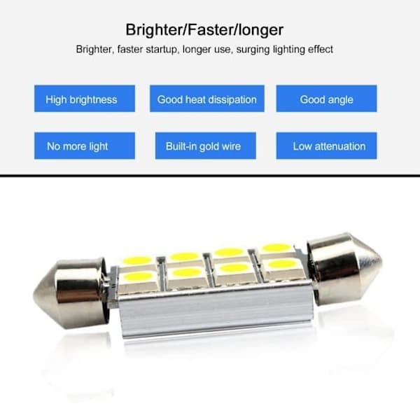 23 stk Bil LED-lamper Auto LED-lamper Billamper 50000 timer HB049