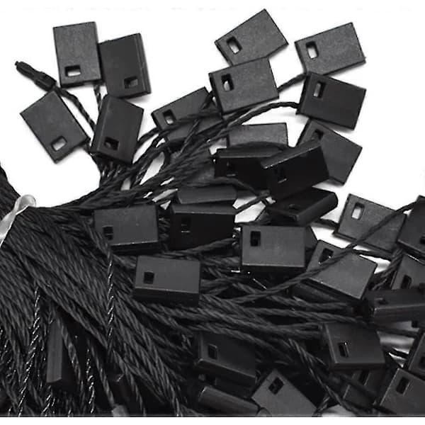 1000 kpl Ripustuslappunaru, Nylon Snap Lock Pin Loop -kiinnityskoukkunauha Helppo Nopea
