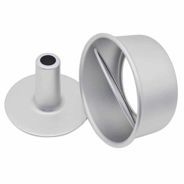 Sæt med  stykker madkageform i aluminium med non-stick belægning, rund chiffon kageform - 8 tommer med aftagelig bund