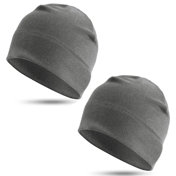 Løpe- og sykkelcaps i fleece, for menn og kvinner Grau