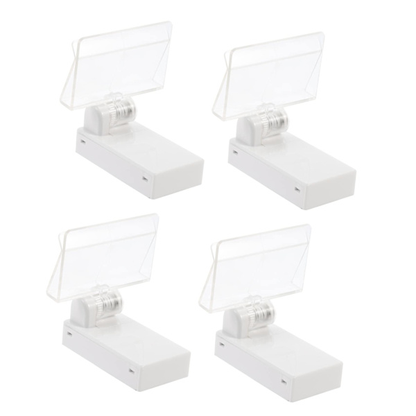 4 stk Magnet Plate Clamp Prislapper Stativ Skrivebordskilt Stativ Magnetklips Magnet Prisholder Magnet Skiltholder Prislapper Clamp