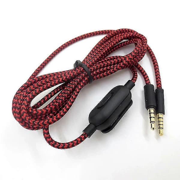 2M Erstatningskabel for Logitech G Pro Inline Mute G Pro X G433 G233 Lydkabel - Bra Svart