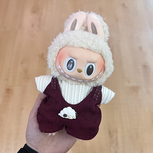 [HH] Labubu Kläder och Accessoarer Endast Kläder POPMART LABUBU Sittande Docka Kläder Hatt 12