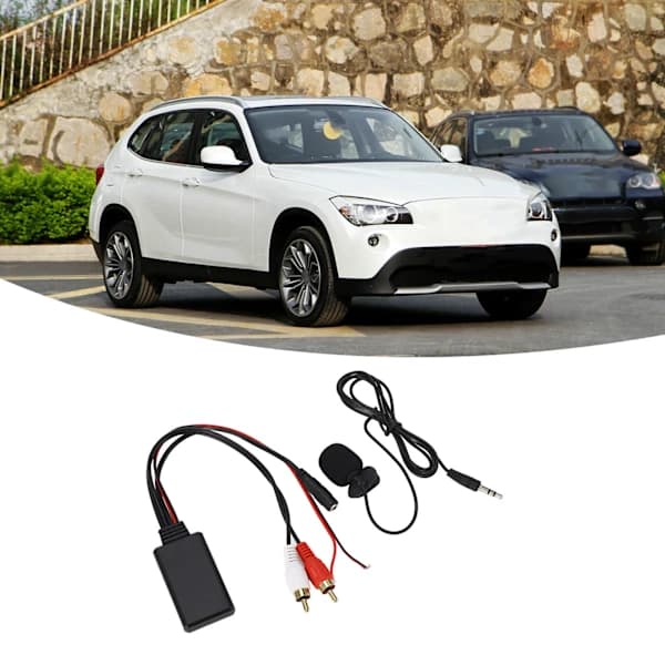 Bluetooth AUX-modul 2 RCA-kabeladapter med handsfree-mikrofon for Alpine for Pioneer