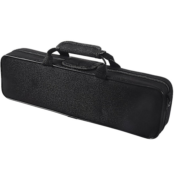 Nylon Polstret Fløyteveske Bæreveske Deksel Skulderstropp 39x7x11cm Svart