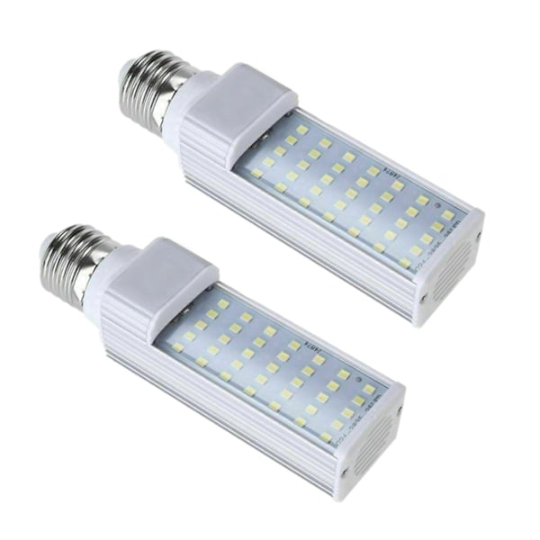 2x Fishpod White Plant Aquarium 7w Grow Light Led Tank Fish Coral Bulb E27 Lamp