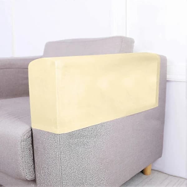 HA~2 stk Sofatrekk Armlenetrekk Stretch Sofabeskyttelse (beige)
