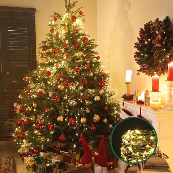 LED String Lights with 550 Warm White LEDs 50 m for Christmas Tree Decoration