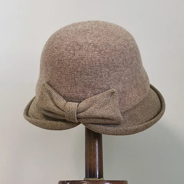 Uld vinterhat dame retro fedora hatte kirkehatte fiskerhat dame filthat bowlerhat
