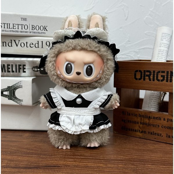 [HH] Labubu Tøjsæt med forskellige muligheder, der passer til V1V2V3 serien, sød plys ToUnique 7(excluding dolls)