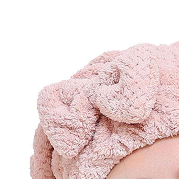 Kvinder Piger Absorberende Hår Tørring Hætte Håndklæder Polyester Voksen Fortykket Bowknot Brusebad Cap