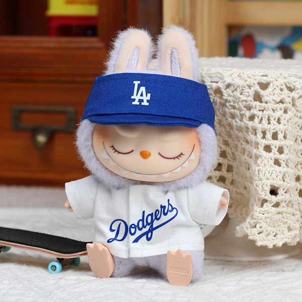 [HH] Ensimmäisen/Toisen sukupolven Labubu-nuken vaatteet Riipus Istuva Juhla Sarjakuva Lelu Baseball-univormutyyli Popmartille