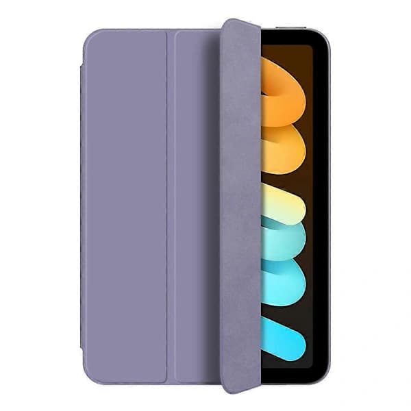 HA~Etui for iPad mini (2024) Magnetisk feste PU-lær Tri-Fold Stativ Støtsikkert Beskyttelse - Lilla