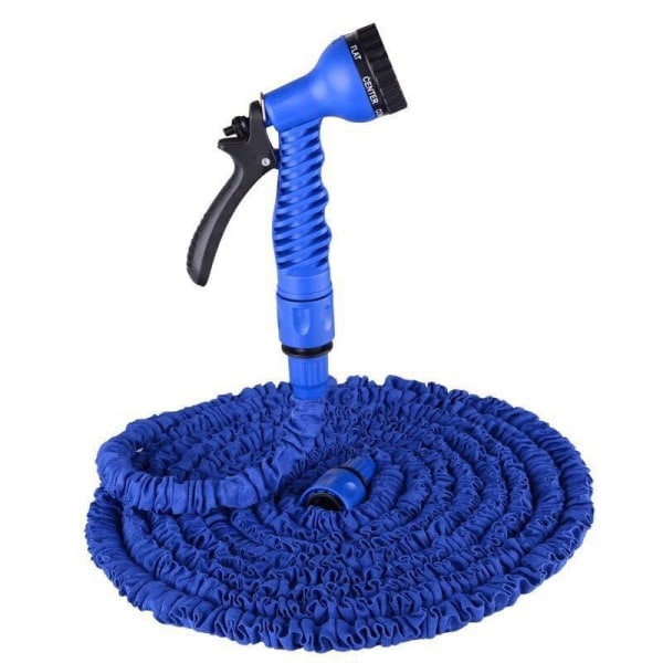 /HH/45m Magic Hose Ekspanderende Vandslange/Haveslange Grøn Blå - Perfekt blå