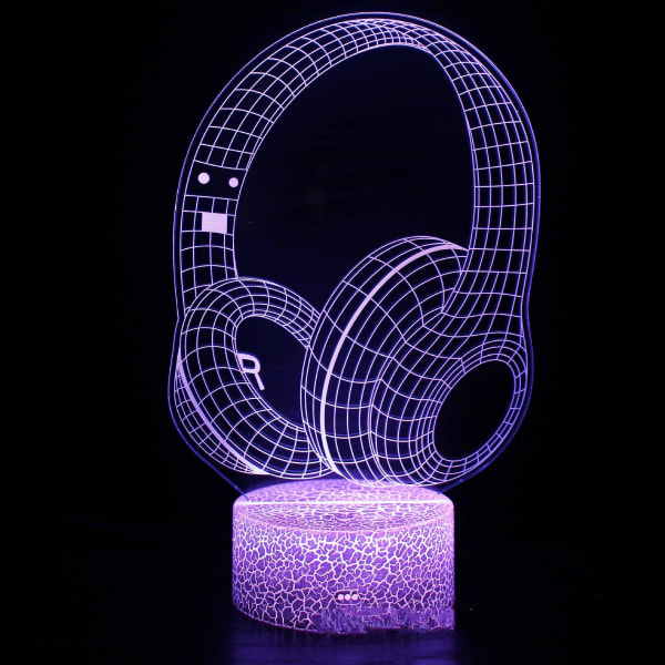 Led Night Light Lamps Headset Series 7 Colors Customized Gi