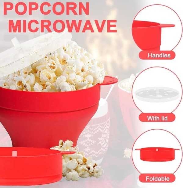 Popcornkone / Popcornkulho - Tee popcornia mikrossa