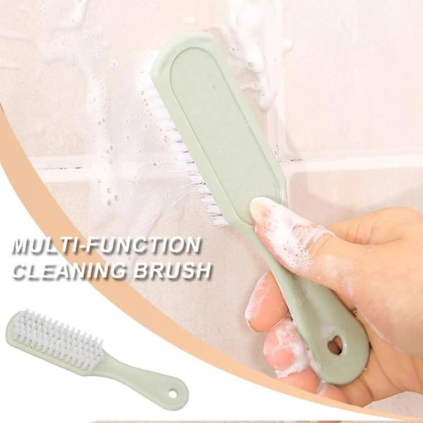 Boot Brush Comfortable Plastic Handle Cleaning Shoes Scrubbing Soft Cleaning Brush Pink Green