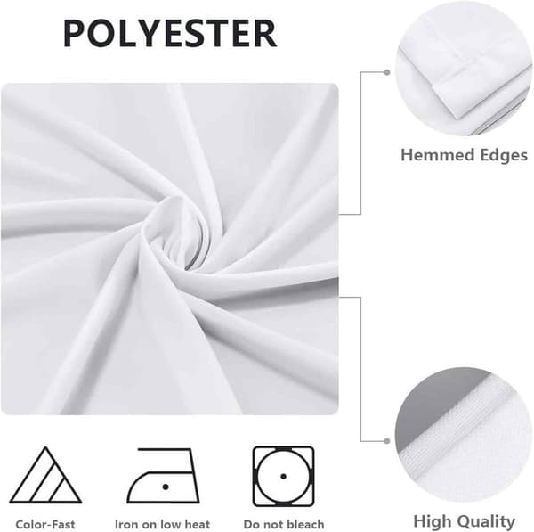 Rund Dug Med Elastisk Kant, Vaskbar, Genanvendelig Polyester 3D Træprint, Spisning, Køkken, Picnic, Indendørs & Udendørs, 90 cm