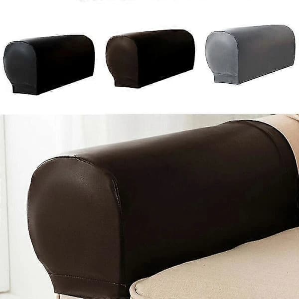 HA~2 stk PU Lær Sofaarmlensbeskytter Stretch Vanntett For Sofastol