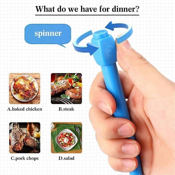 4 stk. C D Rotasjonsreduserende Kulepenner Gadget Stress Relief Penn for Kontor