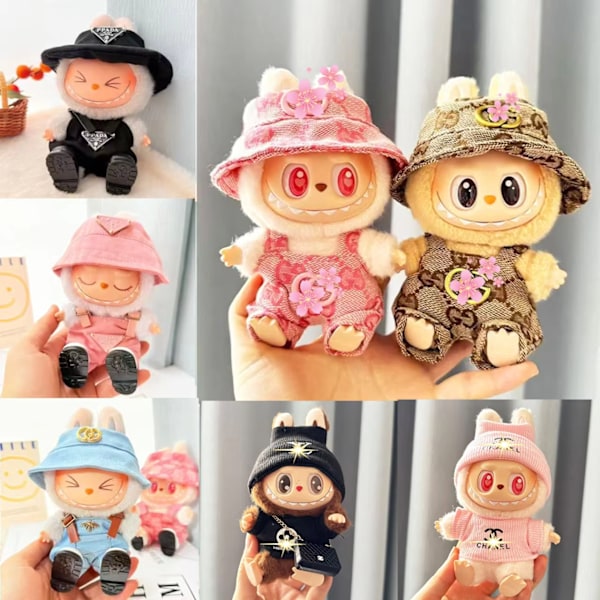 [HH]Labubu Tøj Blind Box Universal Siddende Stående Plysdukke Tilbehør Labubu Designer Tøj