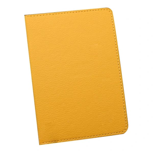 Ensfarget Bærbar Passholder ID-kort Beskyttelse Holder Organizer Gul