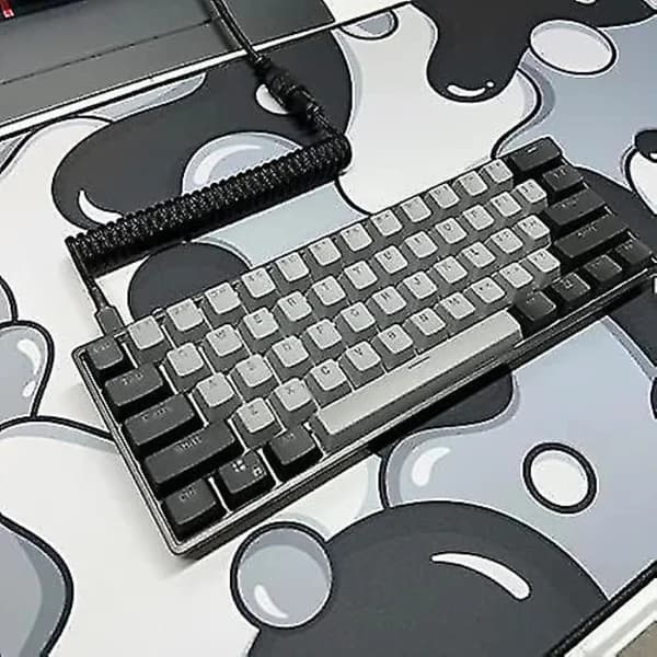 HA-Black Friday Kraken Keyboards Xxl Forlænget Gaming Musemåtte Tyk Skrivebordsmåtte (stealth)