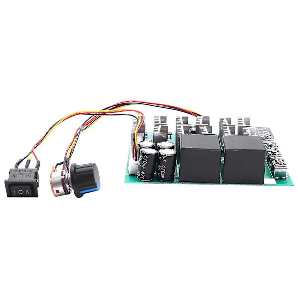 Dc 10-55v 12v 24v 36v 48v 55v 100a Motorhastighetskontroller Pwm Hho Rc Reverskontrollbryter Med Le