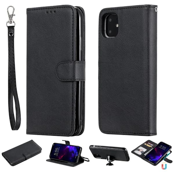 iPhone 11 - Etui / Magnetisk Skal 2 i 1 Sort