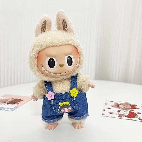 [HH] Labubu Kläder Märkesdesign Kläder Labubu Kläder Väska Skor Utsmyckning Dekorationer Förklädnad Sunflower overalls