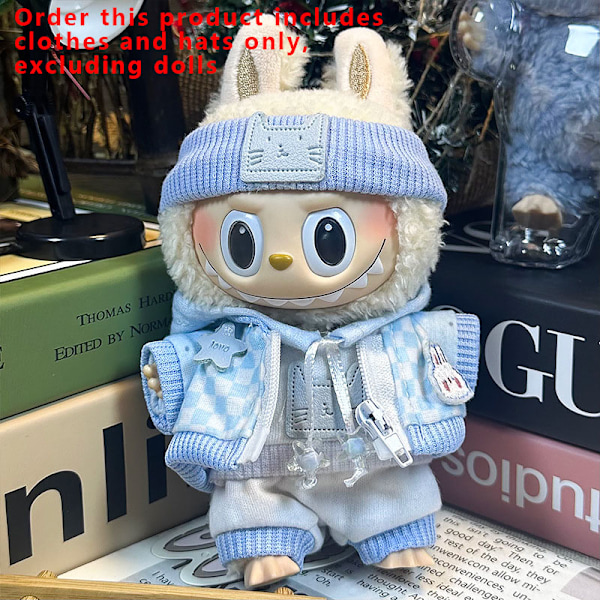 [HH] Labubu Kläder Universal Sittande Stående Plyschdocka Designkläder Tillbehör Blind Box Labubu Kläder style 41