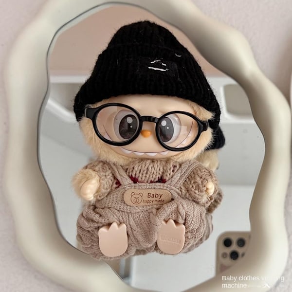 [HH] Anden Generations Labubu Sødt Babytøj Kan Tilpasses PVC Vinyl Fest Siddende Sweater Tasker Inspireret af Japan Generation ii wearable Brown twist strappy pants