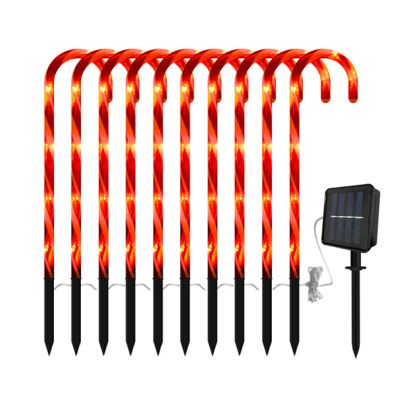 /HA/10 stk. julegodterilys, solkroker, marklamper (53cm)
